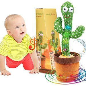 Talking Cactus Toys Repeats What You Say Dancing Cactus Mimicking Toy
